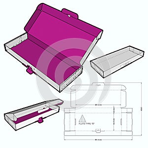 Box self assembly and Die-cut Pattern.