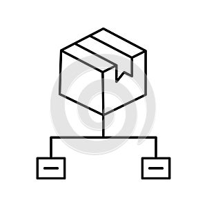 Box sharing Isolated Vector icon which can easily modify or edit