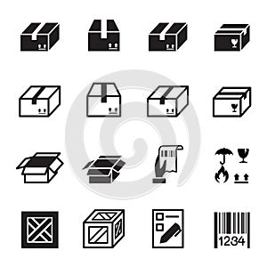 Box , Shipping & Logistics icons set