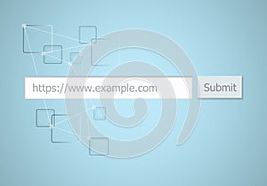 Box for Submit Website URL to Search Engine.