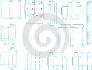 Box template collection 02 eps photo