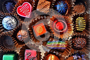 Cabina da dolci cioccolato 