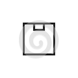 Box vector illustration icon