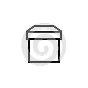 Box vector illustration icon