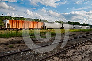 Boxcars on the Tracks