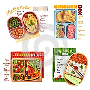 Boxed Lunch Design Concept photo