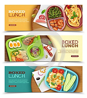 Boxed Lunch Horizontal Banners photo