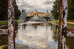 Boxed view of  Africa museum in Tervuren, flemish region Belgium