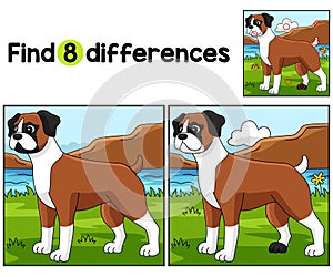 Boxer Dog Find The Differences