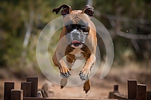 Boxer Dog Joyfully Conquers Agility Challenge