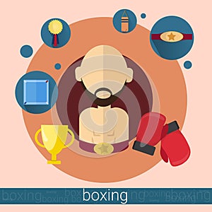 Boxer Man Boxing Icon