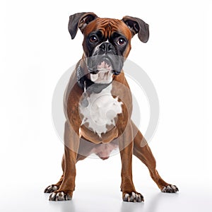 Boxer with a playful expression