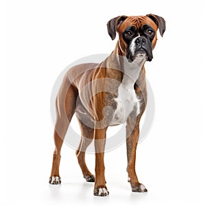Boxer with a playful expression