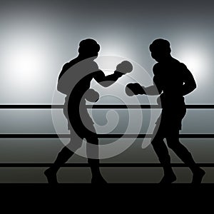 Boxers sparring