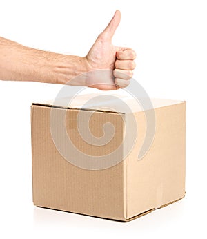 Boxes delivery in hand good super