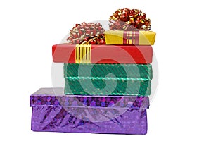 Boxes with gifts