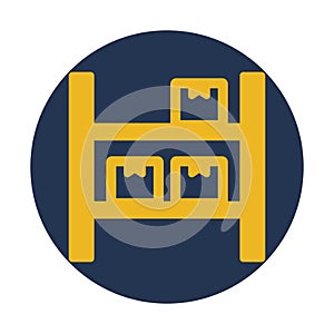 Boxes, storage, delivery, packages fully editable vector icon