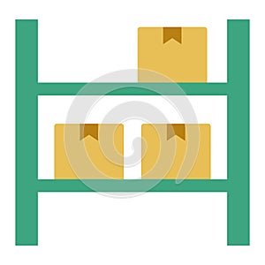 Boxes, storage, delivery, packages fully editable vector icon