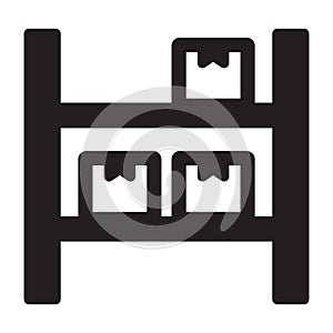 Boxes, storage, delivery, packages fully editable vector icon