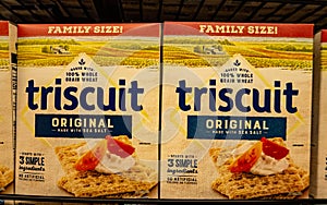A Boxes of Triscuit Crackers