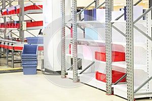 Boxes in a warehouse