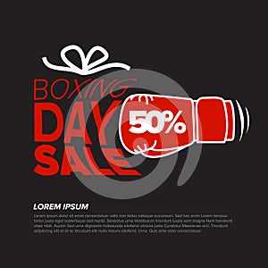 Boxind day sale flyer template