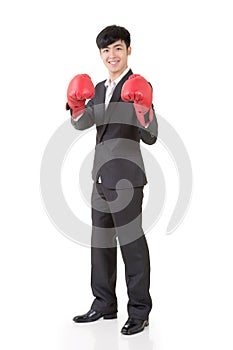 Boxing businessman