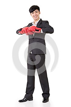 Boxing businessman