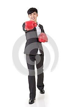 Boxing businessman