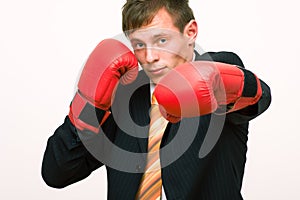 Boxing businessman