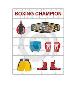 Boxing champion Plastic model kits.