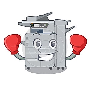 Boxing copier machine in the cartoon shape