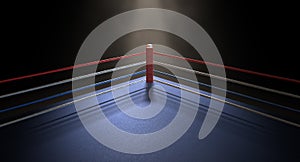 Boxing Corner Spotlit Dark