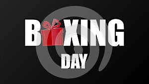 boxing day banner typography