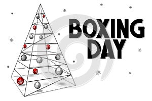 Boxing Day/ Christmas sale illustration