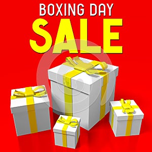 Boxing Day/ Christmas sale illustration