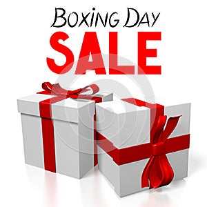 Boxing Day/ Christmas sale illustration