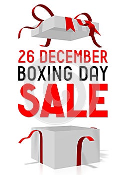 Boxing Day/ Christmas sale illustration