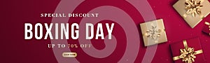 Boxing day Sale promotion banner.