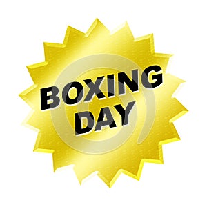 Boxing Day Sign photo