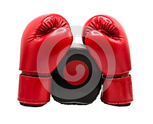 Boxing glove isolated on white background with clipping path