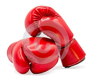 Boxing glove isolated on white background with clipping path