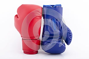 Boxing gloves close up