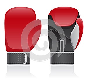 Boxing gloves vector illustration