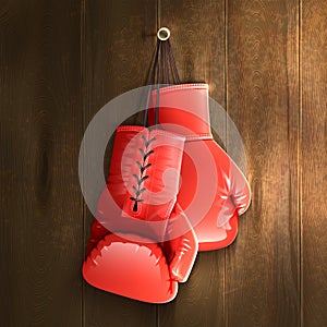 Boxing Gloves On Wall