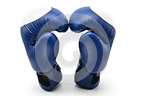 Boxing gloves on a white background.Mitt