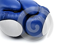 Boxing gloves on a white background.Mitt