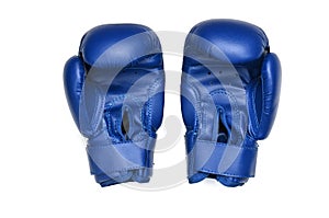 Boxing gloves on a white background.Mitt