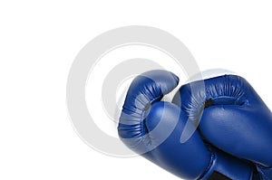 Boxing gloves on a white background.Mitt