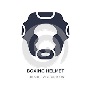 boxing helmet icon on white background. Simple element illustration from Security concept